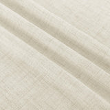 Macochico Extra Wide Natural Linen Linen Curtains Pinch Pleated for Sliding Glass Door Living Room Bedroom Light Filtering Privacy Window Treatments with Tieback, 120”Wx108”L, Beige, 1 Panel