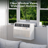 ZAFRO 10,000 BTU U Shaped Window Air Conditioner Cools up to 450 Sq Ft, 6-in-1 Window AC Units with Cool, Fan and Dry Modes, Saddle Air Conditioner with Energy Efficient, Low Noise, White[2026 New]