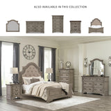 Signature Design by Ashley Lodenbay Casual Smooth-Gliding 7-Drawer Dresser and Mirror with Safety Stop, Light Gray & Dark Brown