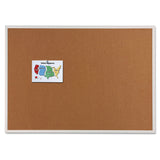 Quartet Cork Board, Bulletin Board, 8' x 4' Corkboard, Aluminum Frame (2308),Silver