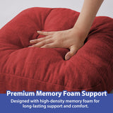 Dining Chair Cushions, Tufted Indoor Chair Pads with Ties & Non Slip Backing, Seat Cushions for Kitchen Chairs
