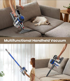KARDV Cordless Vacuum Cleaner, 500W/40Kpa Vacuum Cleaners for Home, 60Mins Stick Vacuum with LED Display, Anti-Tangle & Wall Mount Charging, 8 in 1 Lightweight Vacuum for Hard Floors Carpet Pet Hair