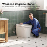 HOROW HR-N30 Non-Electric Bidet Toilet with Battery Auto Flush