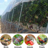 Flower Bed/Farmland/Fish Ponds/Garden Protective Mesh Net - 1 inch Mesh Size,Anti Bird Fence Netting - Reusable & Cuttable, White Clear Nylon Fabric(35x45m/114.8x147.6ft)
