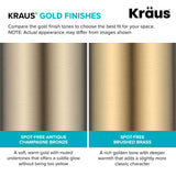 KRAUS Purita 100% Lead-Free Kitchen Water Filter Faucet in Brushed Brass, FF-100BB