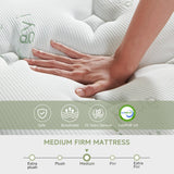 Queen Size Mattress 12 Inch, Medium Firm Memory Foam Hybrid Mattress with Individual Pocket Spring - Pressure Relief, Motion Isolation, Cool Sleep, 60" x 80"