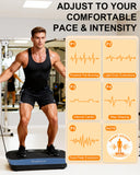 Vibrating Plate Machine,180 Speeds Shake Plate for Lymphatic Drainage Weight Loss, Vibration Fitness Platform 460LB Capacity Whole Body Workout