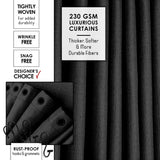 Clara Clark Bathroom Set - Black Bathroom Accessories Set, 19PC Bathroom Accessory Set, Bathroom Sets with Shower Curtain Set, Soap Dispenser & Toothbrush Holder