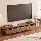 NessCarsti 79"-103" Extendable Mid-Century TV Stand Entertainment Center