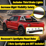 MONOKING Full Size Stainless Steel Roll Bar for Truck with Brake Light, Sports Bar for 2007-2026 Raptor F150 F250 F350 F450 Silverado 1500/2500/3500/4500 Sierra Dodge Ram Tundra Titan