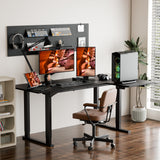 FitStand 71x43'' 4 Leg L-Shape Large Standing Desk,Electric Desk for Home