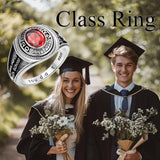 Oseew 2027 Men Custom Pattern Graduation Ring Gift Style1