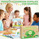 Electric Pencil Sharpener for Classroom with 450 Count Colored Pencils Bulk