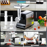 5.0 Upgrade Electric Meat Grinder【3500W Super Motor】【SGS Certified SUS304 Blade & Plate】3-Second Fast Meat Grinding, Perfect For Meat Grinders For Home Use (Black)