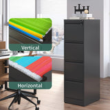 FLIXELIO 4 Drawer File Cabinet with Lock,Metal File Cabinet for Home Office