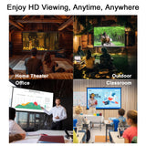 Outdoor Projector Screen with Stand Tripod, Indoor Pull Up Portable Projector Screen, 80 INCH 16:9 SCREENMAX