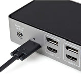 Docking Station for MacBook Pro / Air M1 M2 M3 M4 & Windows, Universal Triple 4K 60Hz HDMI DP Dock, Thunderbolt Compatible, 85W Laptop Charging