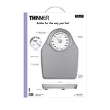 Thinner by Conair Bathroom Scale for Body Weight, Extra-Large Analog Scale Measures Weight Up to 330 Lbs. in Silver