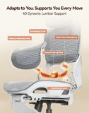 SIHOO B100 PRO Ergonomic Mesh Office Chair with Footrest