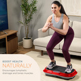 Lifepro Waver Vibration Plate Exercise Machine – High-Intensity Vibration Plate for Lymphatic Drainage – Full-Body Workout Vibrating Platform with Loop Bands – Fitness Equipment for Strength & Toning
