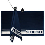 STICKIT XL Magnetic Golf Towel, Premium 35" x 20" Microfiber with Deep Waffle Pockets, Industrial Strength Magnet | Ultra-Absorbent