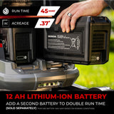 Honda HRX-BE 21-Inch Walk Behind 12 AH Battery Powered Lawn Mower with 2 Battery Bays, Variable Speed Self Propelled Lawn Mower with 2.2 Bushel Capacity, Easy-Off Grass Bag (HRX217YXBEXA6)
