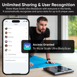 Wyze Scale Ultra BodyScan Smart Scale with Handle – Wi-Fi & Bluetooth Body Composition Scale for Weight, BMI, Body Fat, Muscle Mass, and Segmental Measurement, Black