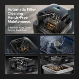 Beatbot Aquasense X Robotic Pool Cleaner with AstroRinse Cleaning Station — Hands-Free Cleaning, AI Vision, All-in-One Cleaning, Smart Navigation, Debris Detection, 23L Debris Bin, Voice Control