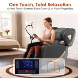 Luxury 3D Zero Gravity Full-Body Shiatsu Massage Chair with 10-Node Rollers,20 Airbags,Waist & Leg Heating, Bluetooth Audio, and Extendable Footrest - Home Relaxation Recliner (Carbon Black)