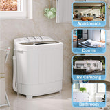 Portable Washer Wash and Spin Cycle Combo, Built-in Gravity Drain SUPER DEAL