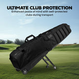 Sun Mountain ClubGlider Meridian - Prestigious Golf Travel Bag with Wheels for Ultimate Convenience | Black Sun Mountain