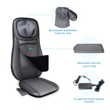 Snailax Shiatsu Back Massager with Heat, Chair Massager for Neck, Back and Shoulders,Gel Modes Massage Cushion,Adjustable Height Massage Seat,Gifts