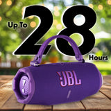 JBL Charge 6 Portable Bluetooth Speaker (Purple) | IP68 Waterproof, DustProof, and DropProof, Outdoor Wireless Audio |28Hrs Playtime + Travel Case Bundle