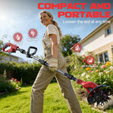 Cordless Tiller Cultivator Compatible with Milwaukee 18V Battery, Ecarke 450RPM Brushless Garden Rototiller,48 Steel Tines, 9"W×6.3"D,Foldable Soil Tilling Tool for Garden Lawn Landscaping (Tool Only)