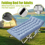 XXL Camping Cot Oversize Cots for Adults 32In Extra Large Cots for Sleeping with Mattress Heavy Duty Camping Bed with Carry Bag Folding Cot for Hiking Camping Indoor Office Nap Vacation Easy to Set up