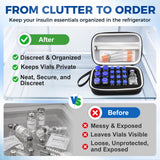 Heliospark 19 Slots Peptide Case for Fridge 1ml 2ml 3ml 5ml 10ml 30ml Vials