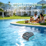 [2026 Upgrade] UBoter S10 Cordless Robotic Pool Cleaner, 150-Min Wall Climbing Vacuum 4-in-1 for Inground Pools & Above Ground Pool up to 1290 Sq.Ft, Waterline & Step Cleaning, Smart App, Self-Parking