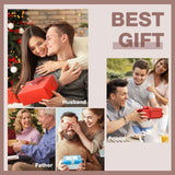 Jnxso Golf Gifts for Men and Women, Golf Accessories Set with Hi-End Case, Golf Balls, Golf Tees & More (Brown)