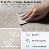 Belord Luxury 6" Thick Outdoor Cushion 5 Set - 24 x24 Inch 28D Sponge Filling Fade-Resistant Chair Cushion