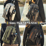 yuzhiyuan Fishing Sling Bag with Rod Strap, Small Fishing Bag Portable & Lightweight, Fish Small Tackle bag – Fits Tackle Boxes & Gear,Move Freely, Cast Smoothly - Fishing Gifts for Men