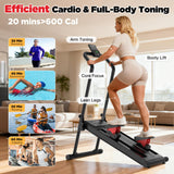 Winfita Magnetic Stair Stepper for Home, 77 LBS Peak Resistance with No Limited Adjustment, 2 Incline Levels, 12'' Extended Pedal, Folding Vertical Climber with 320 LBS Weight Capacity