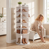 Rotating Shoe Rack,Shoe Shelf,Shoe Organizer for Closet,Spinning Shoe Racks