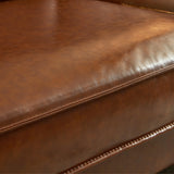 NessCarsti 86" Mid-Century 3-Seater PU Leather Sofa with High-Density Foam