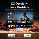 Kodak Flik X20 1080p Smart Projector, Google TV Dongle Built-In | 300 ANSI Lumens LED | Auto Focus & Keystone | HDMI & USB | Wi-Fi , Bluetooth 5.0 | HDR10, 4K Decode | Portable Home Theater (White)