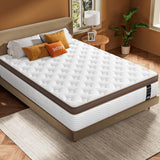 BedStory Queen Size Mattress - 14 Inch Hybrid Mattresses with Orthopedic Spinal Support & Motion Isolation - Individually Pocketed Springs, CertiPUR-US Certified Memory Foam