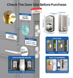 Veise KS02A Fingerprint Door Lock, Keypad Deadbolt, Satin Nickel