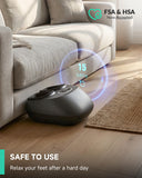 Snailax Shiatsu Foot Massager with Heat, FSA Eligible, Kneading, Compression, Vibration, Feet Massage Machine for Plantar Fasciitis, Neuropathy, Foot Warmer, Gifts for Women Men,Size 13