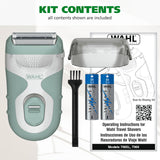 Be Radiant by Wahl, Smooth Shave, an Electric Shaver for Women– Dual Foil Shaver Head with Long Hair Trimmer Bar, Cordless Battery Operated for Smooth Legs & Underarms - Model 3028462