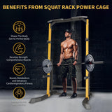 ZENOVA Squat Rack Power Rack Home Gym Equipment Pull Up Rack Squat Stand for Weightlifting, Suitable for 6FT,7FT Barbell 800LBS Weight Capacity
