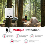 GASLAND 2025 Goshower G5 Portable Small Propane Water Heater | 1.32 GPM, 34,000 BTU | CSA Certified | For Camping, Off-Grid | Digital Display